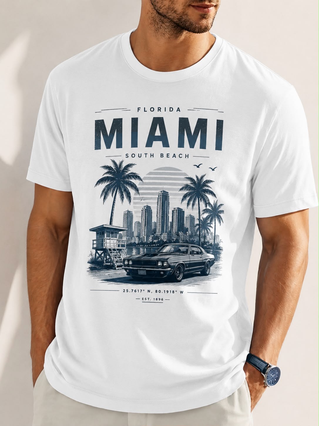 Miami T-shirt White
