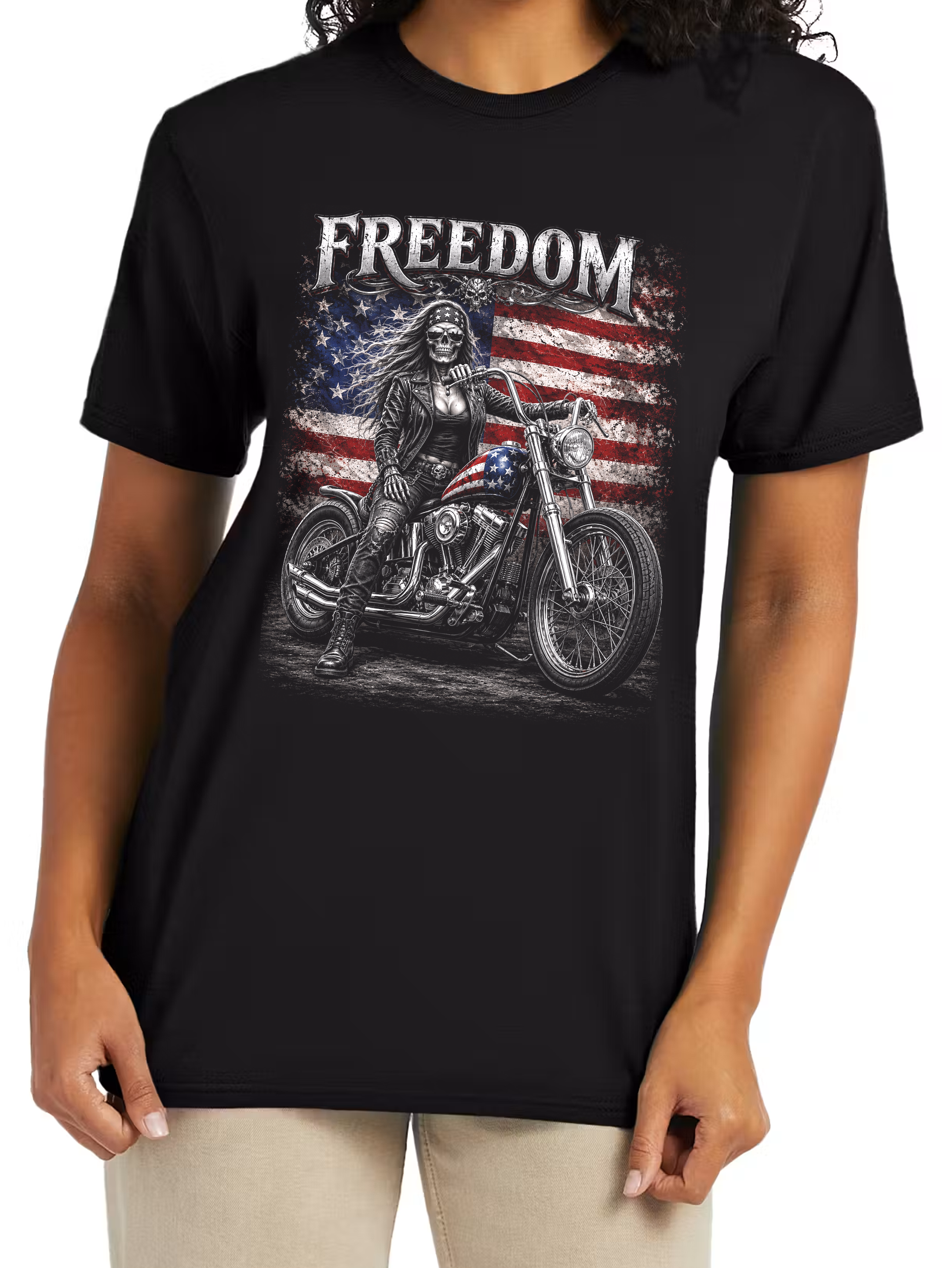 Women's Black 4th of July T-Shirt