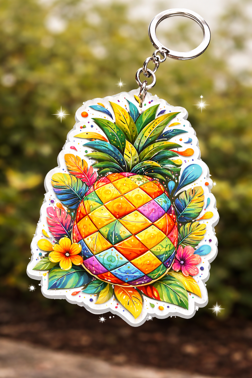 pineapple keychain